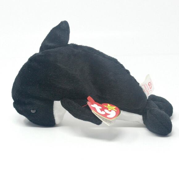 TY Vintage Whale "Waves" Beanie Baby - Picture 3 of 10